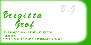 brigitta grof business card