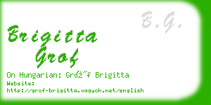 brigitta grof business card